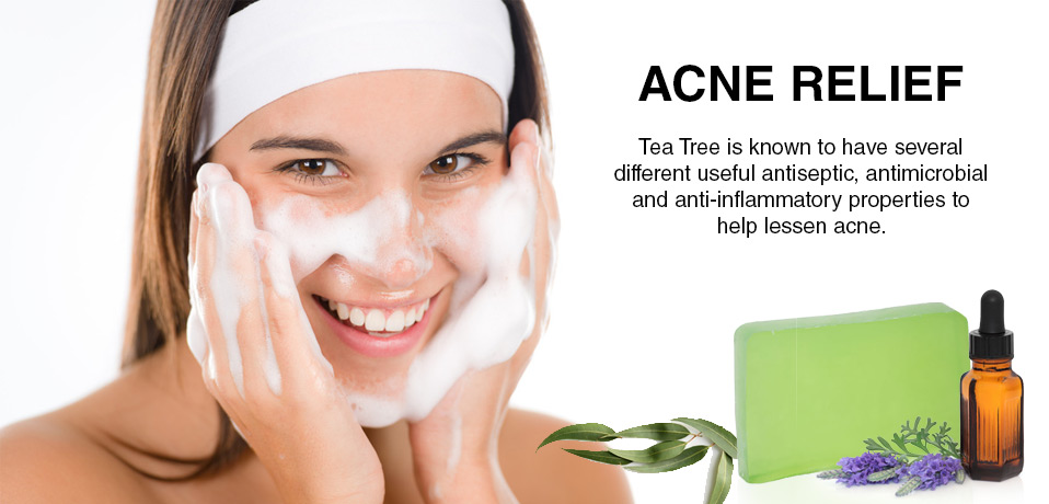 acne relief tea tree oil is know to have several different useful antisiptic, antimicrobial and anti-inflammatory properties to help lessen acne